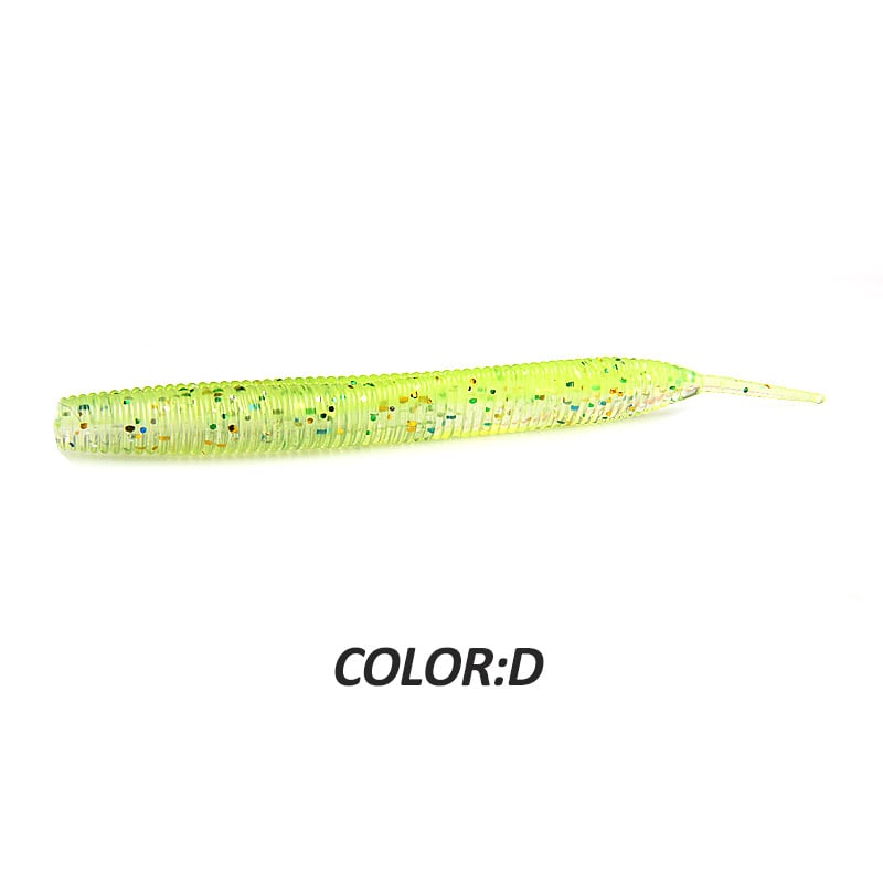 Larva 7.4cm10CM Road Subsoft Bait Monochrome Salt