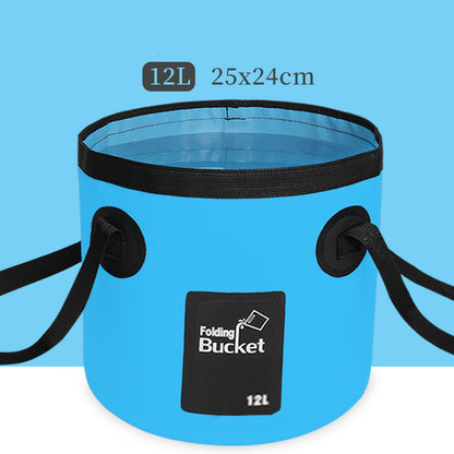 Outdoor portable collapsible water basin