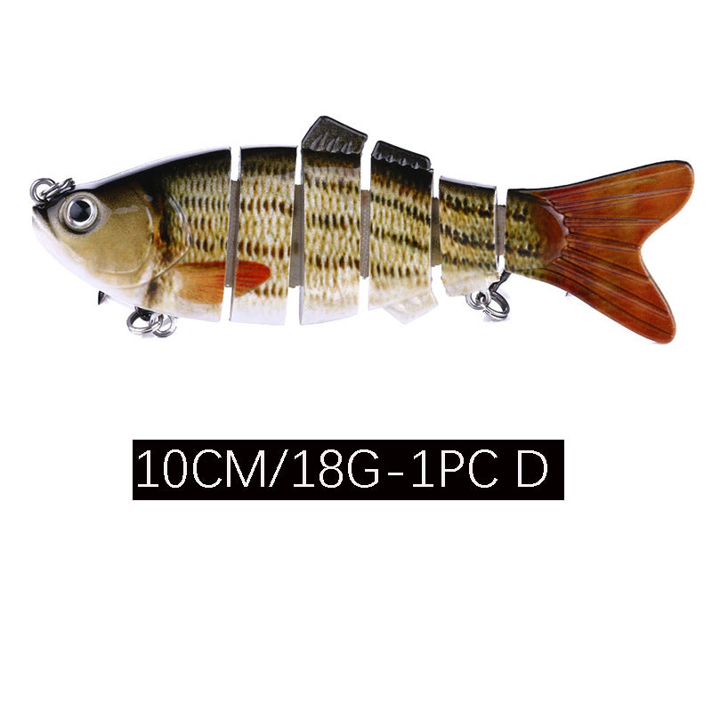Full Swimming Layer Multi Section Bait 10Cm  18G Road Sub Bait Plastic Bionic Bait 12 Color