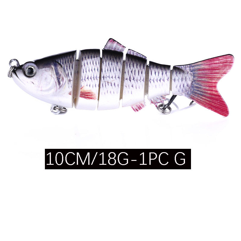 Full Swimming Layer Multi Section Bait 10Cm  18G Road Sub Bait Plastic Bionic Bait 12 Color