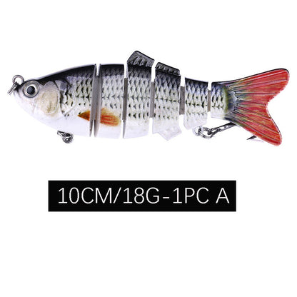 Full Swimming Layer Multi Section Bait 10Cm  18G Road Sub Bait Plastic Bionic Bait 12 Color