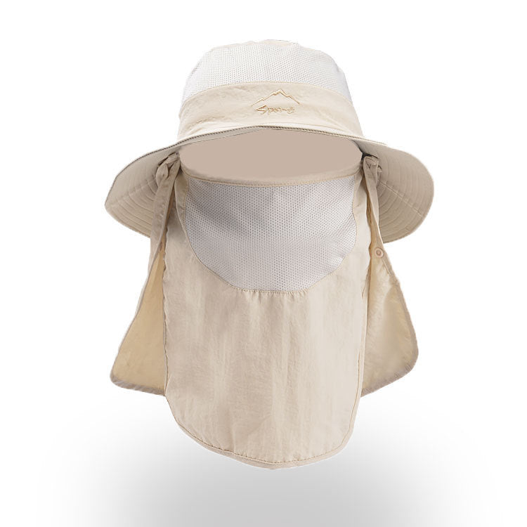Sunscreen Fisherman Hat Fishing Breathable Sun Hat Female Face Cover Hat