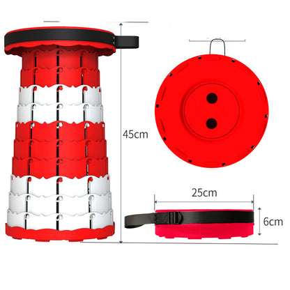 Outdoor Folding Reinforced Load-bearing Thickened Plastic Rainbow Stool