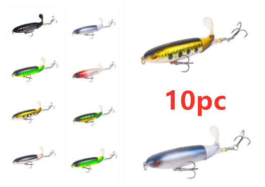 Road Sub-bait Propeller Tractor Hard Bait Floating Water Pencil Lure Bait