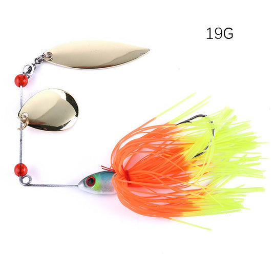 Composite rotating sequin beard bait