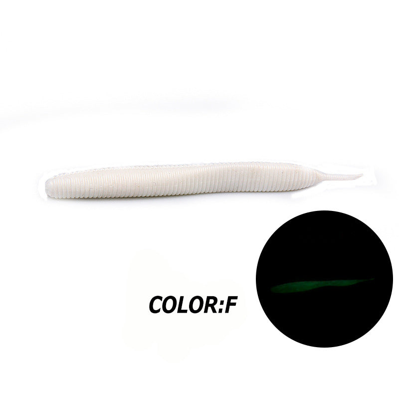 Larva 7.4cm10CM Road Subsoft Bait Monochrome Salt