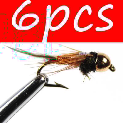 Fly Fishing Nymph Hook Copper Head Bead