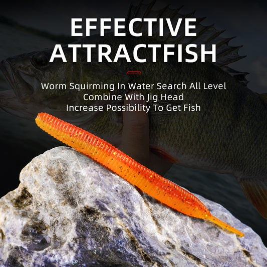 Larva 7.4cm10CM Road Subsoft Bait Monochrome Salt